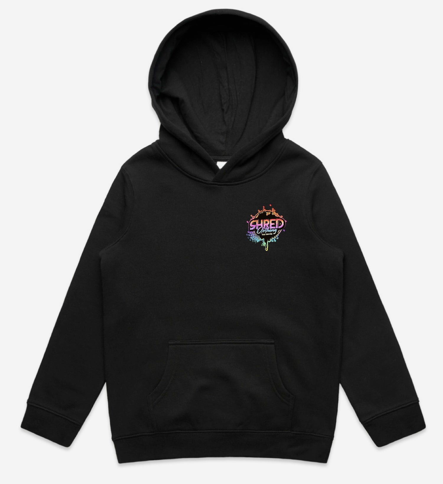 Logo hoodie black front