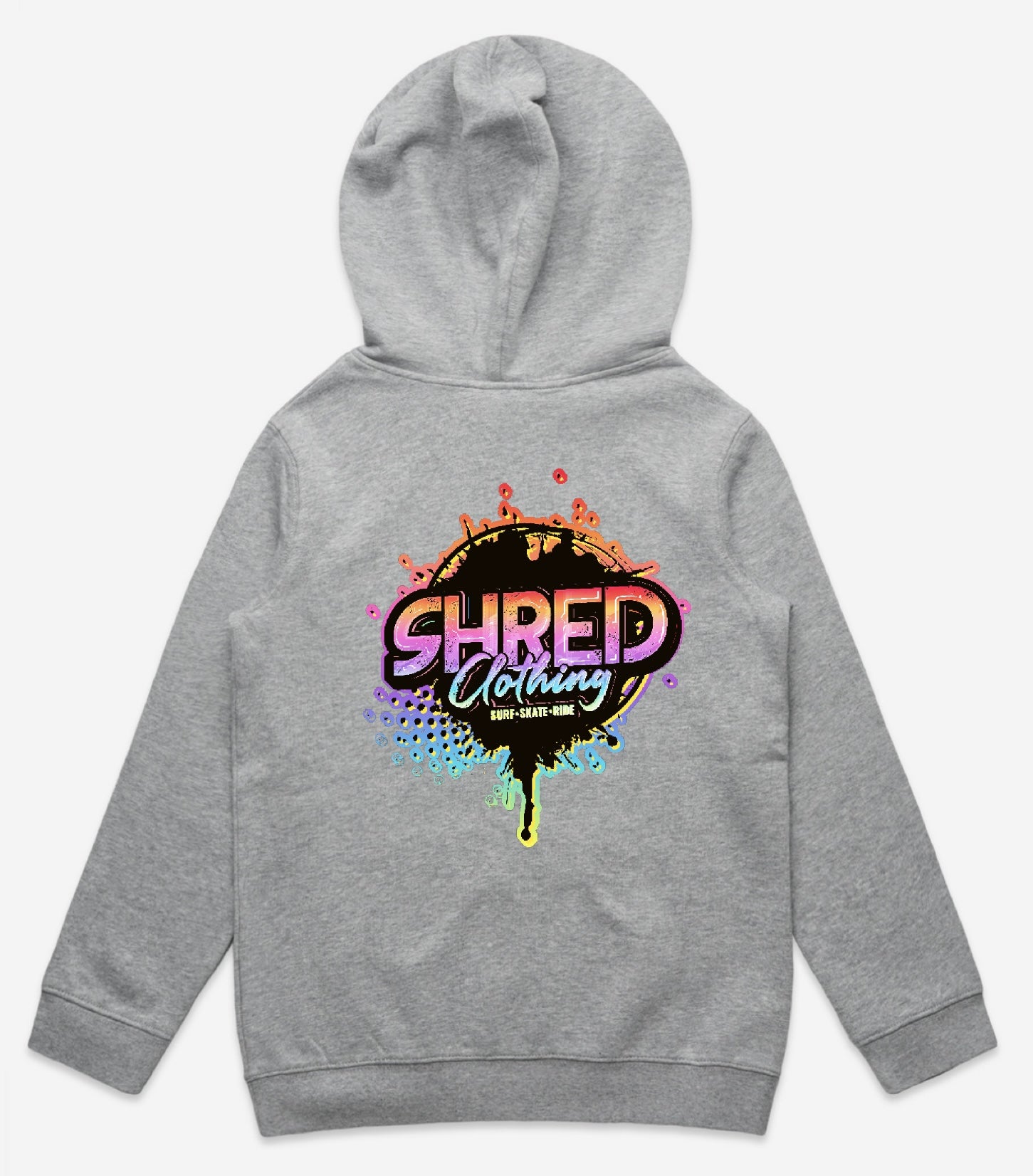 Logo hoodie grey back