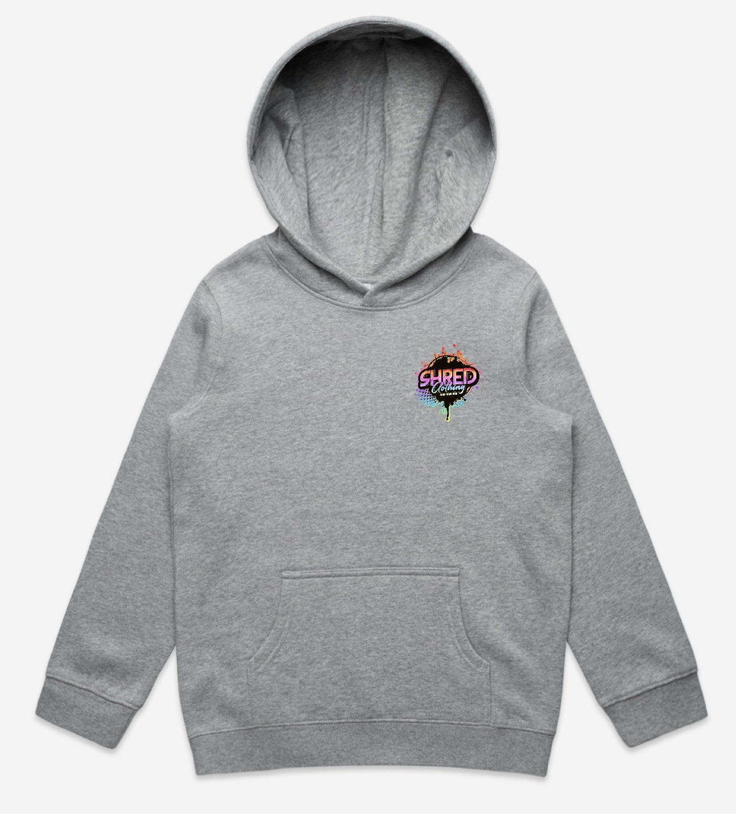 Logo hoodie grey front