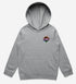 Logo hoodie grey front