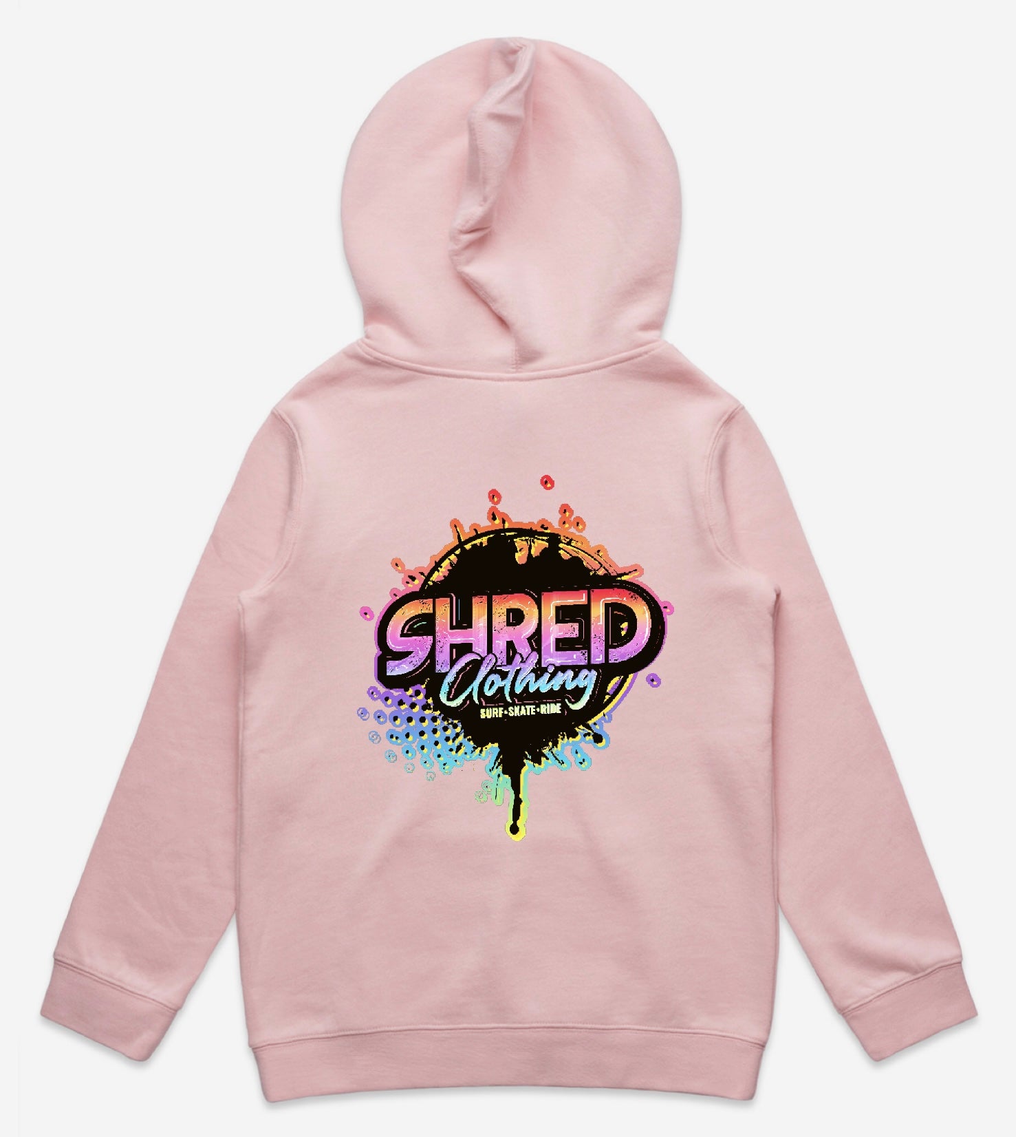 Logo hoodie pink back