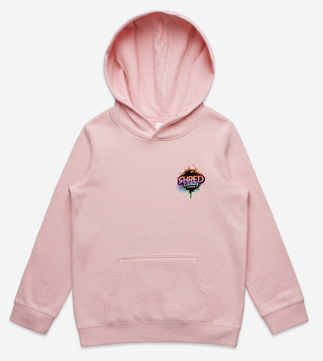 Logo hoodie pink front