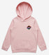 Logo hoodie pink front