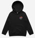 Logo hoodie black front