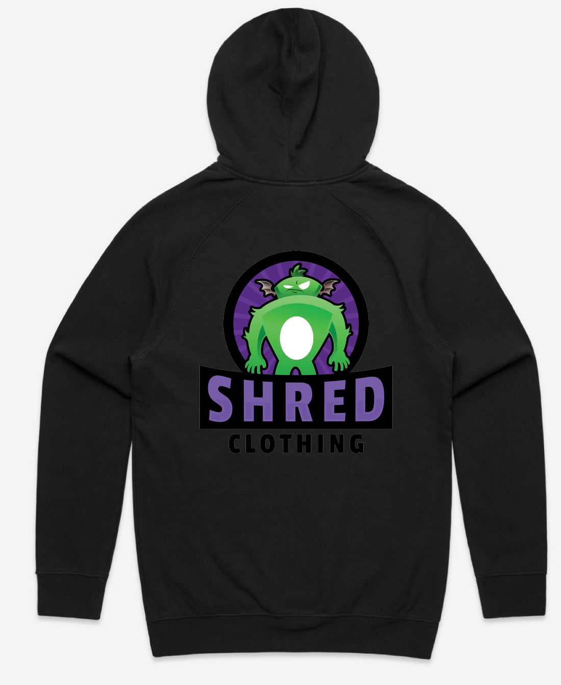 Monster hoodie back