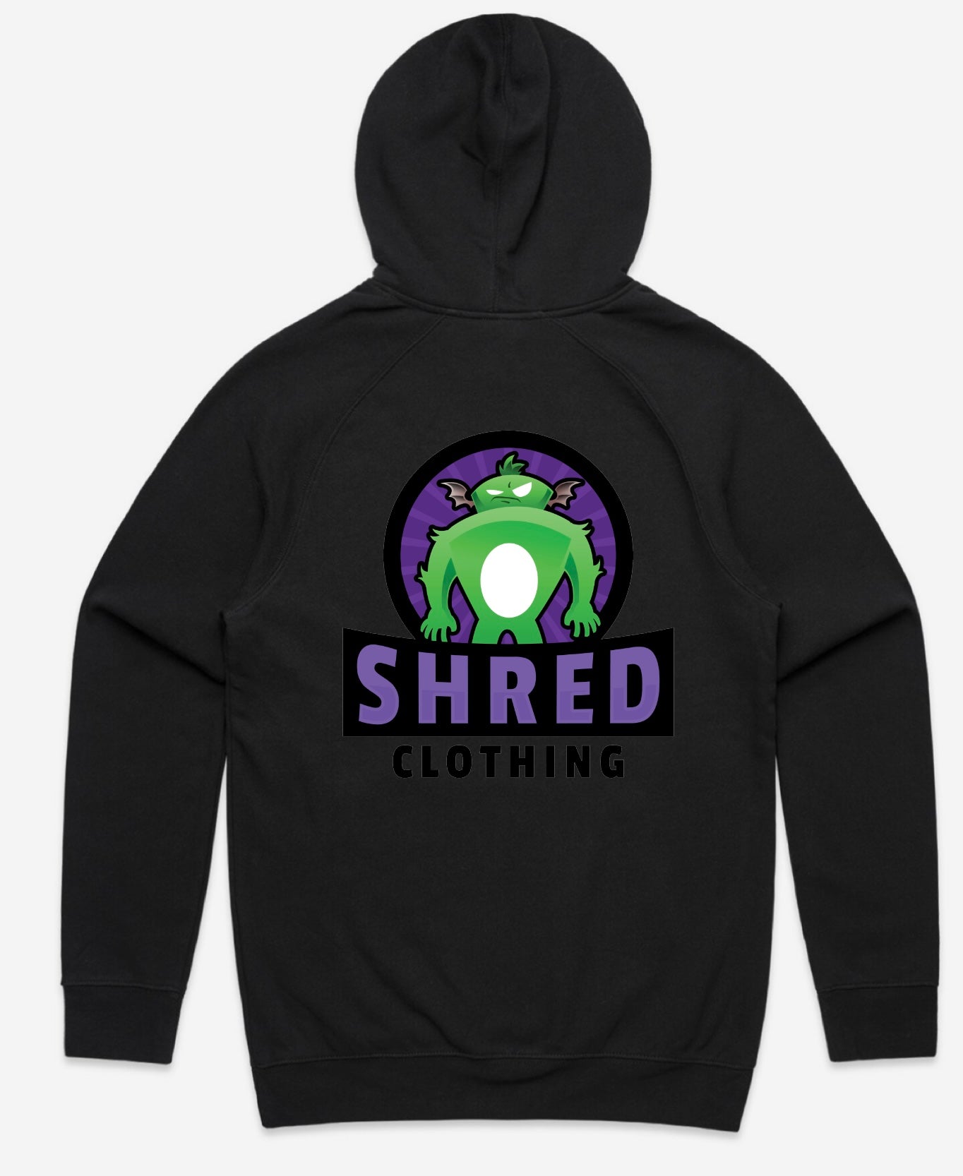 Monster hoodie back
